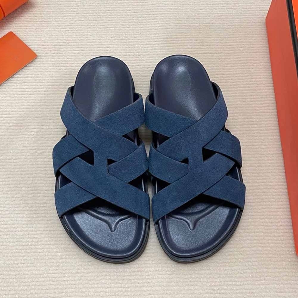 Men's and Women's New Casual Joker Couple Slippers Cross Belt Design Increases Platform Slippers.