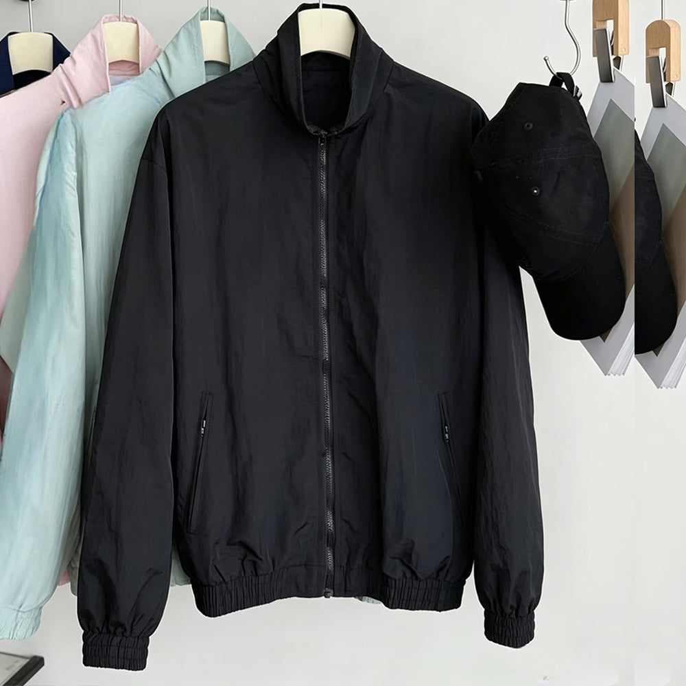 Women's new casual Joker collar jacket coat