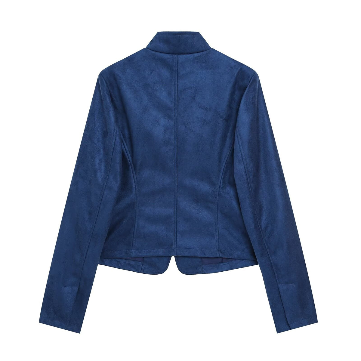 Women's Anti suede effect stand collar Coat