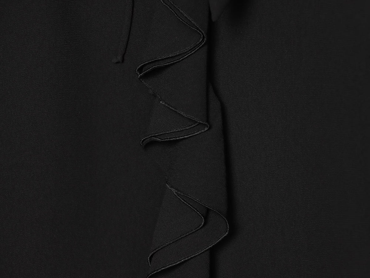 Women's bow decoration layered decoration shirt
