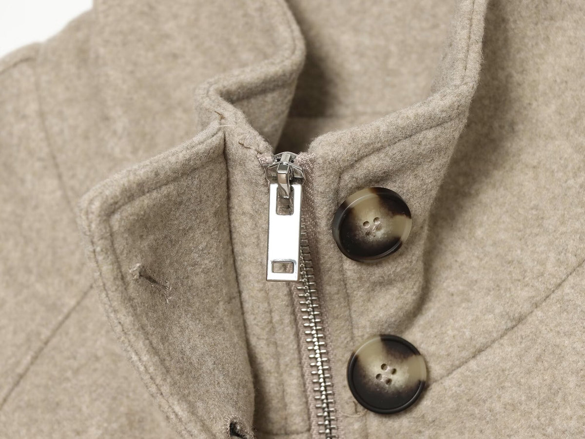 Women's Strapped Design Pilot Jacket Coat