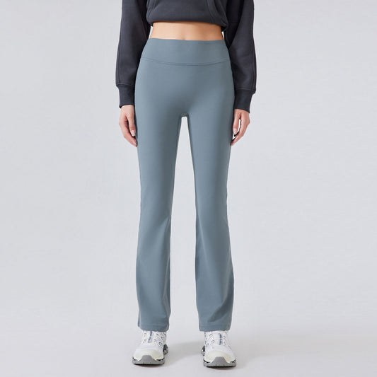 LU Women's new velvet elastic sports bell bottoms
