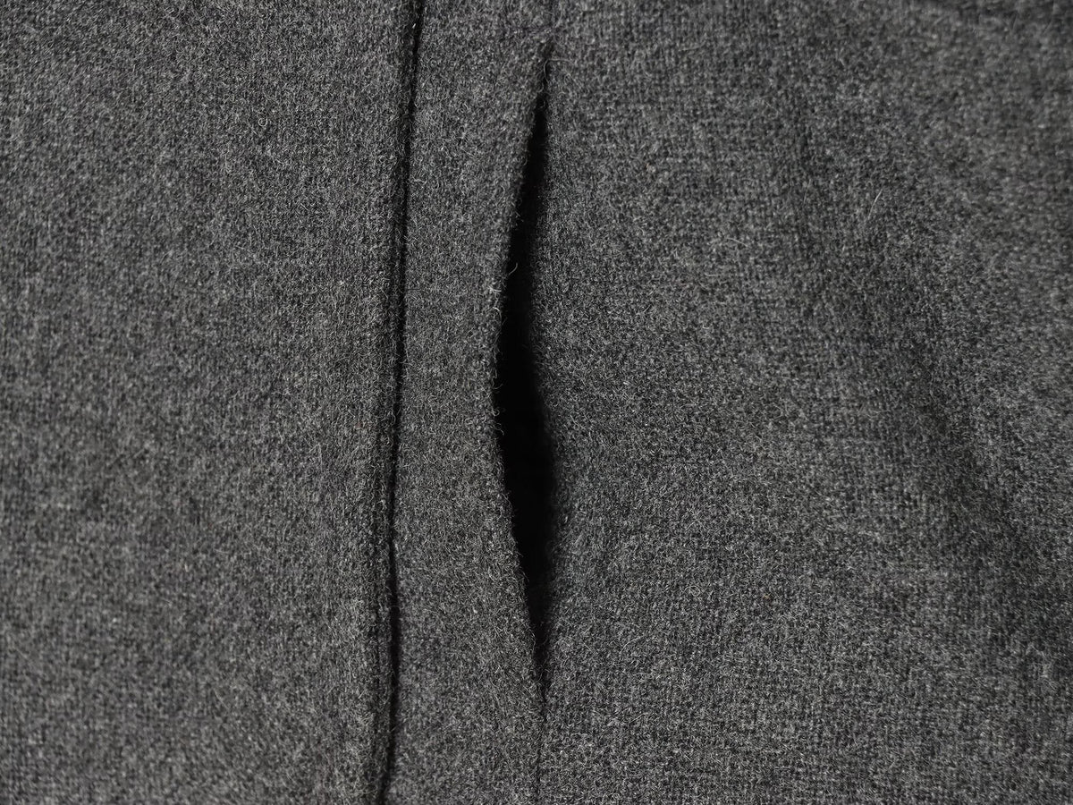 Women's standing collar double breasted woolen blend coat