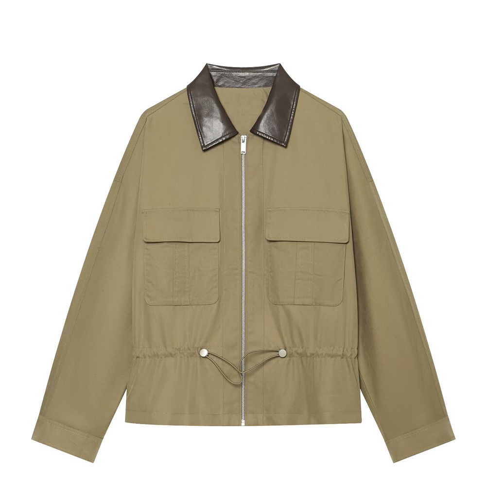 Women's retro casual workwear style cotton Coat
