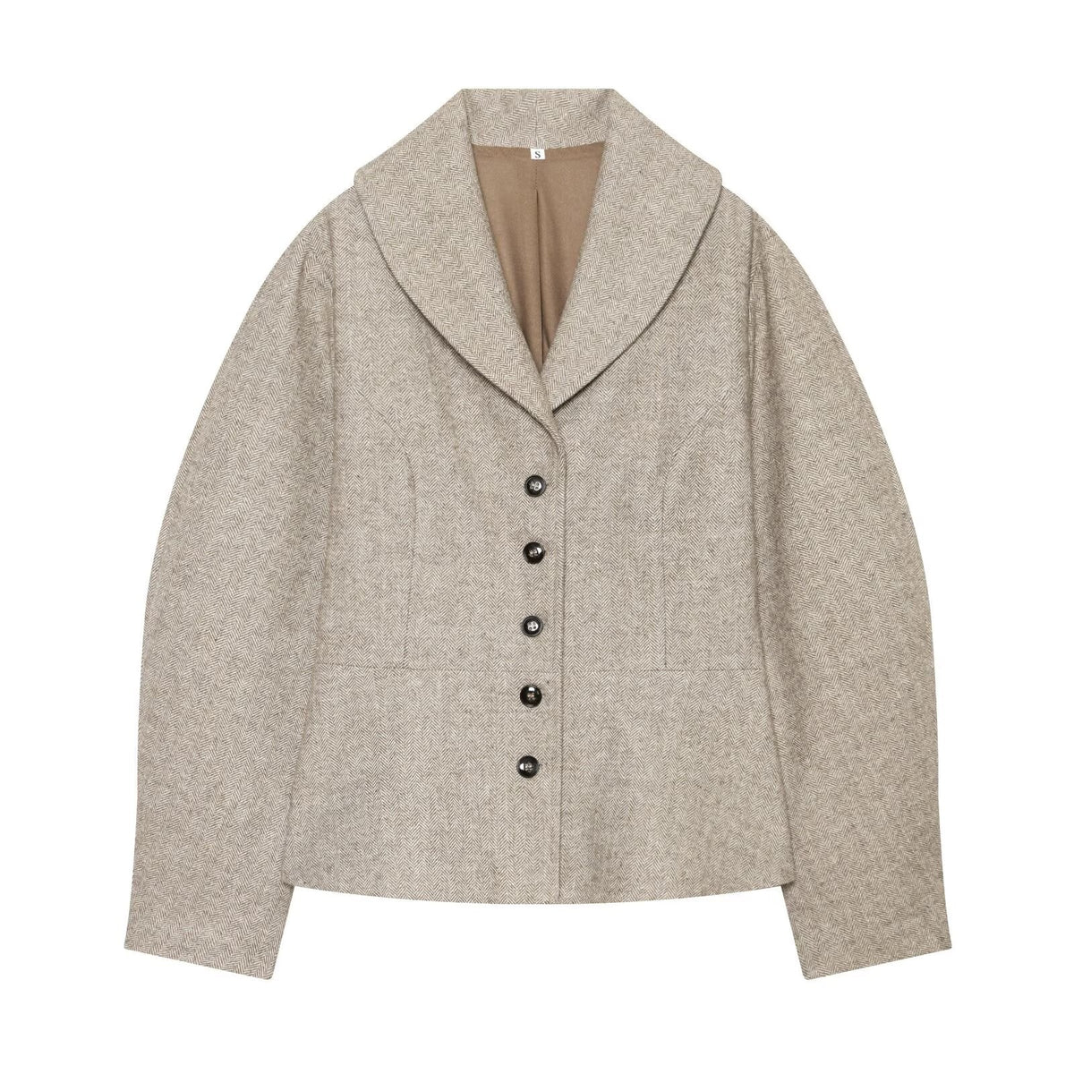 Women's short skirt style hem slim jacket Coat