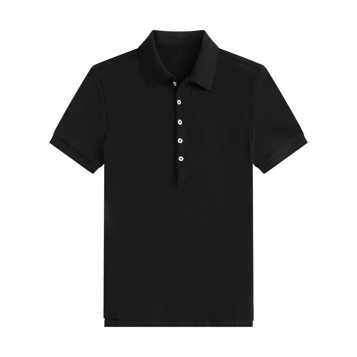 Women's new slim five-button polo shirt lapel T-shirt