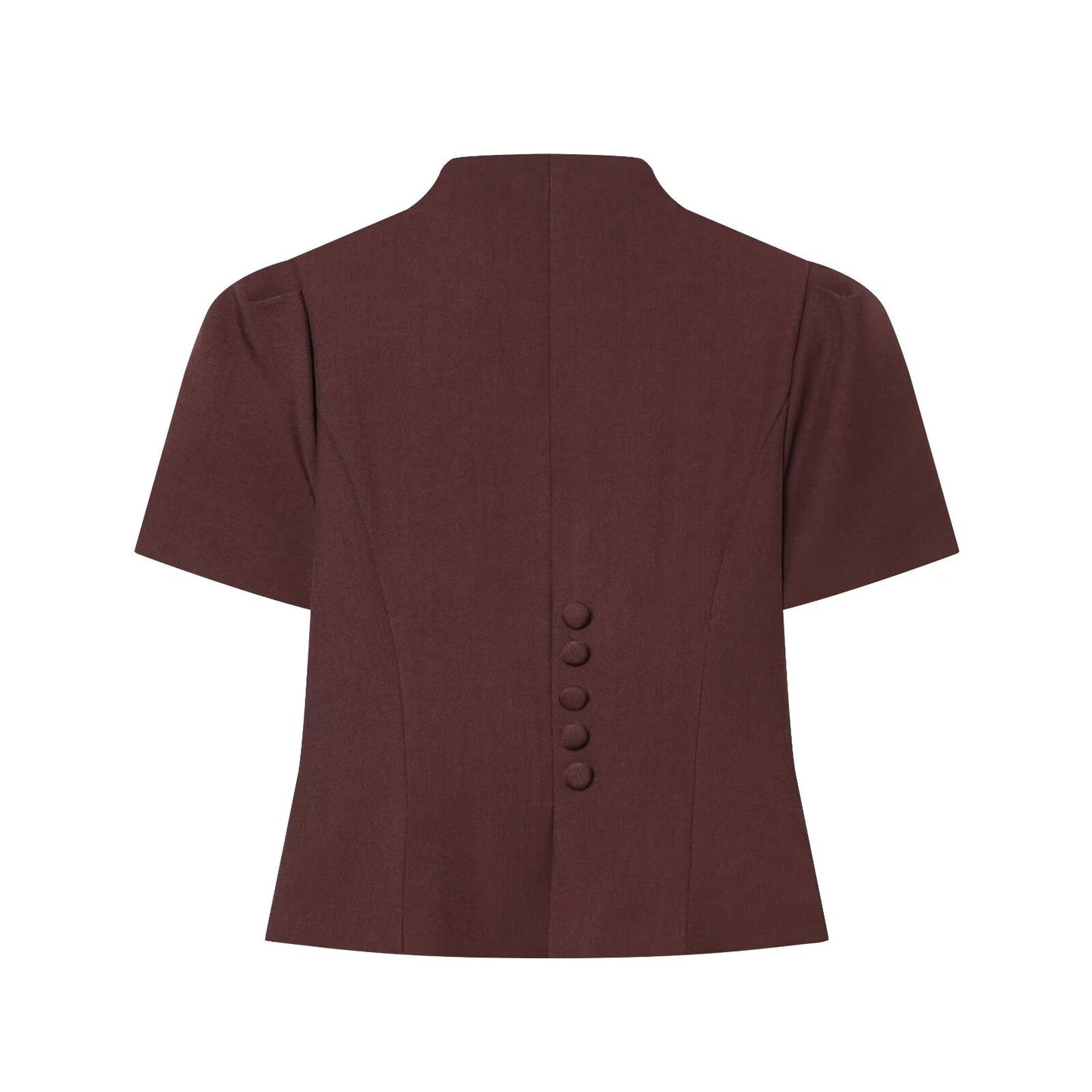 Women's new lace patchwork short sleeved Blazer top