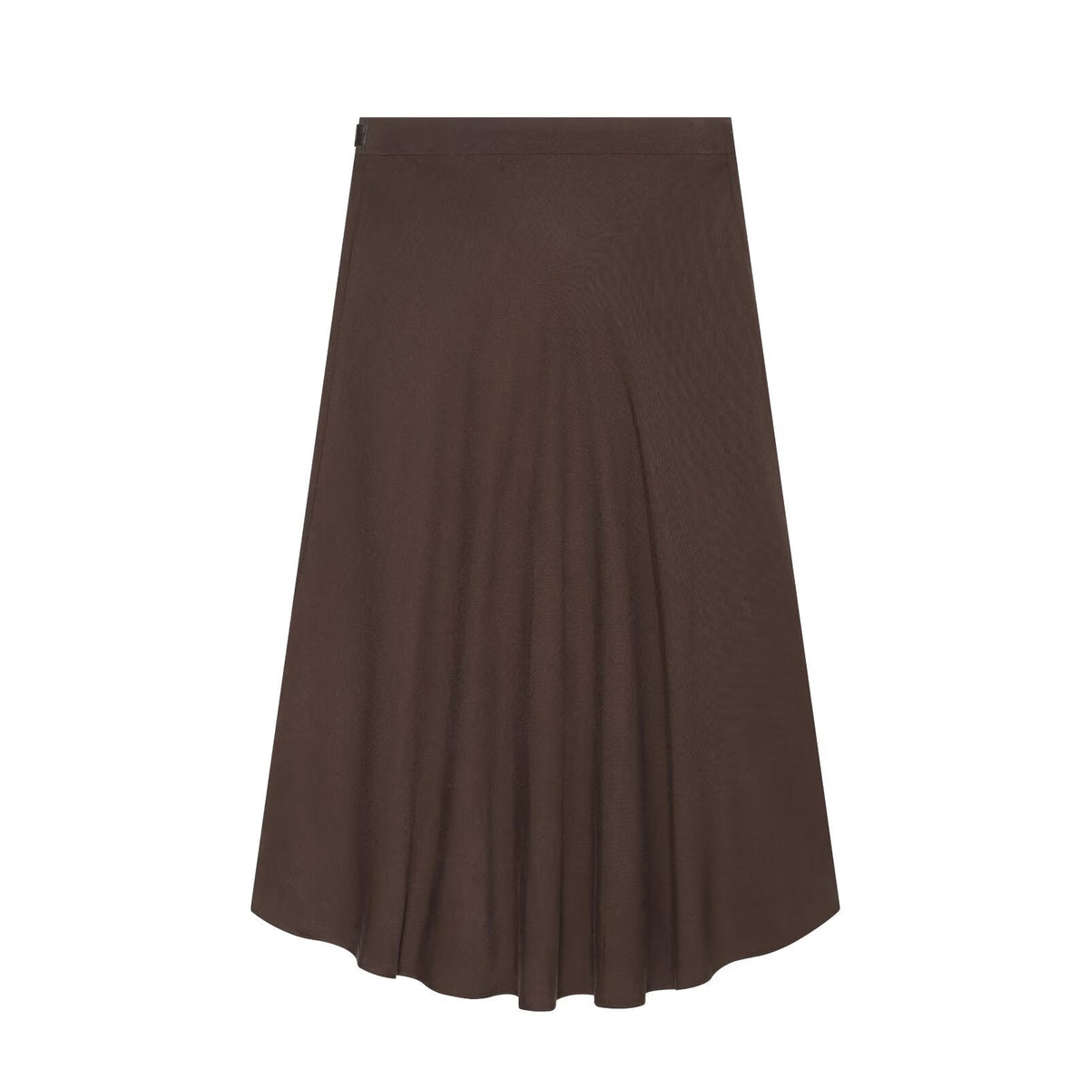 Women's belt decoration casual draped MIDI skirt