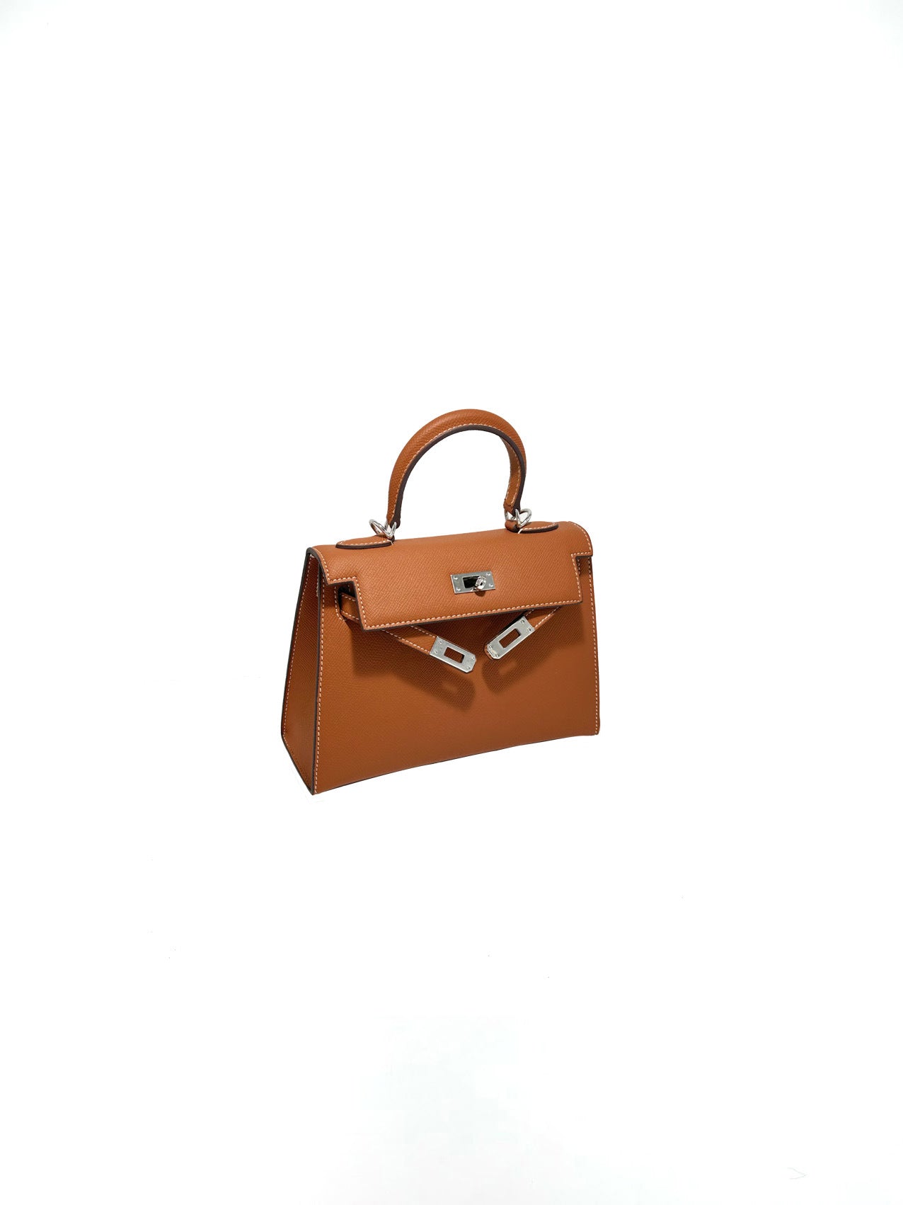 Women's New Temperament Joker Leather Palm Print Shoulder Messenger Bag Joker Portable Small Bag.