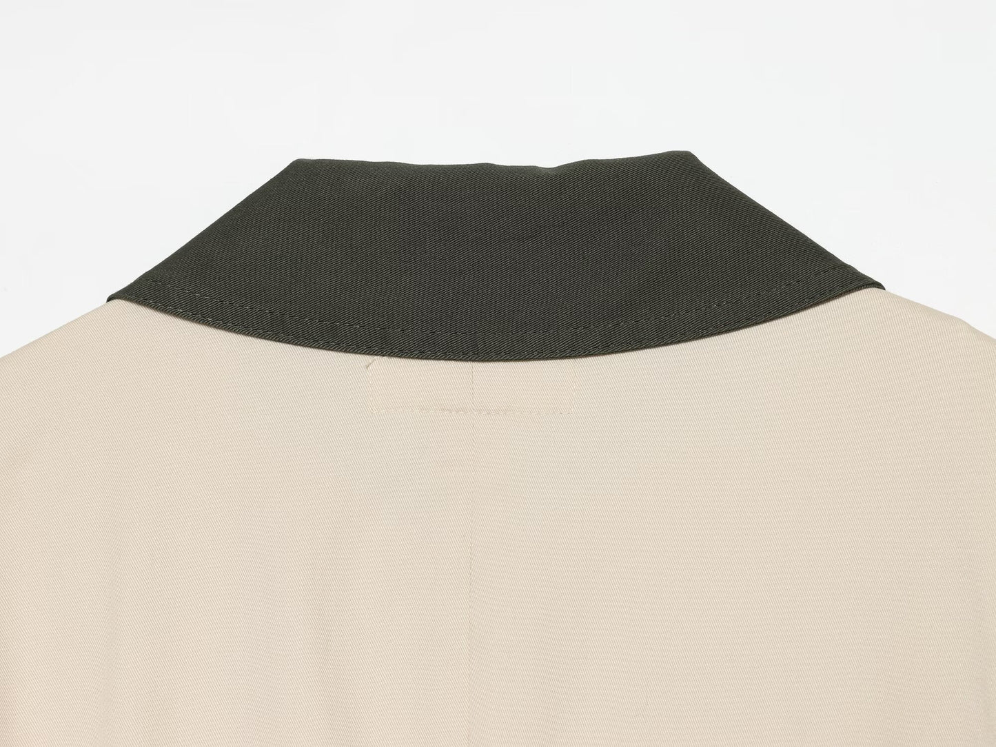 Women's contrasting collar Short skirt style hem jacket Coat
