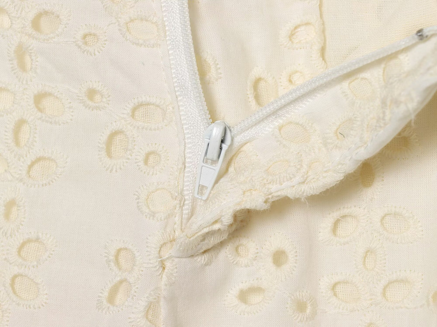 Women's hollowed out embroidered trumpet pants