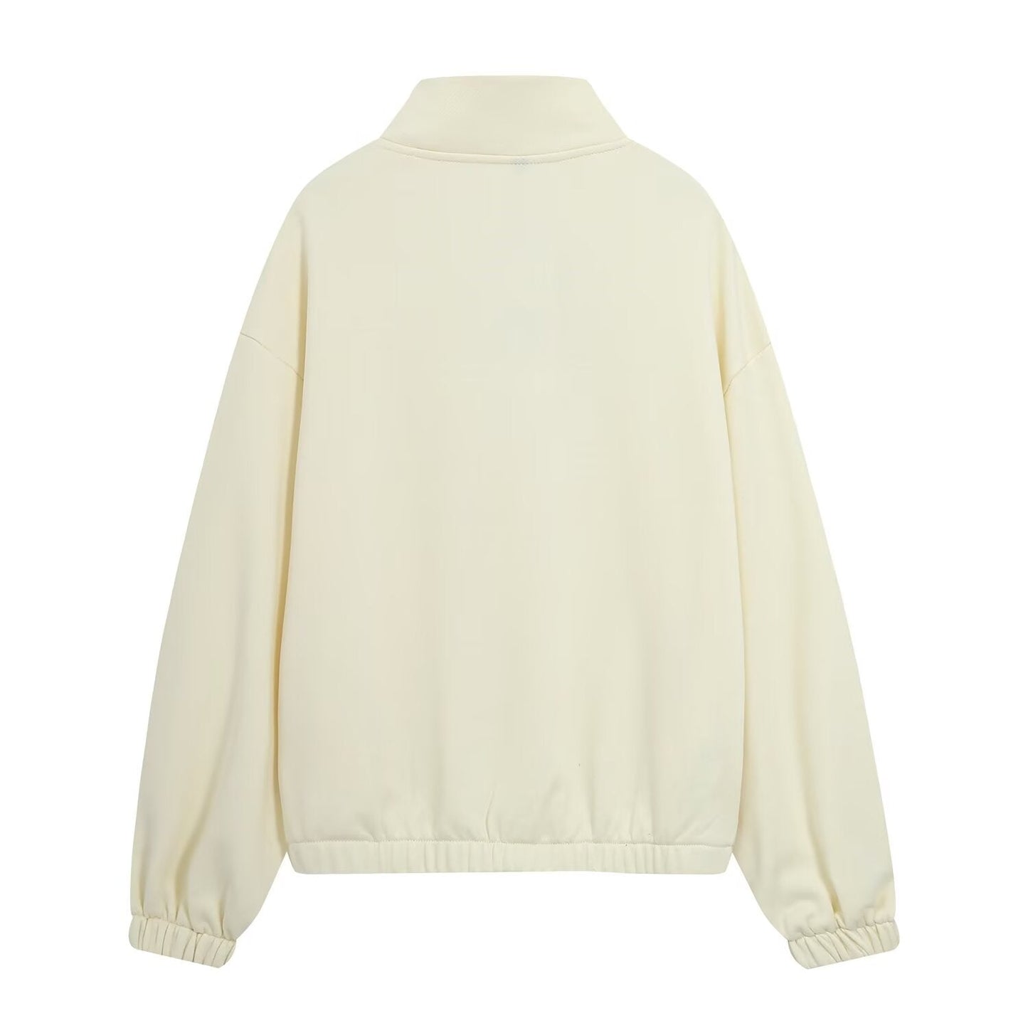 Women's casual versatile zipper sweatshirt