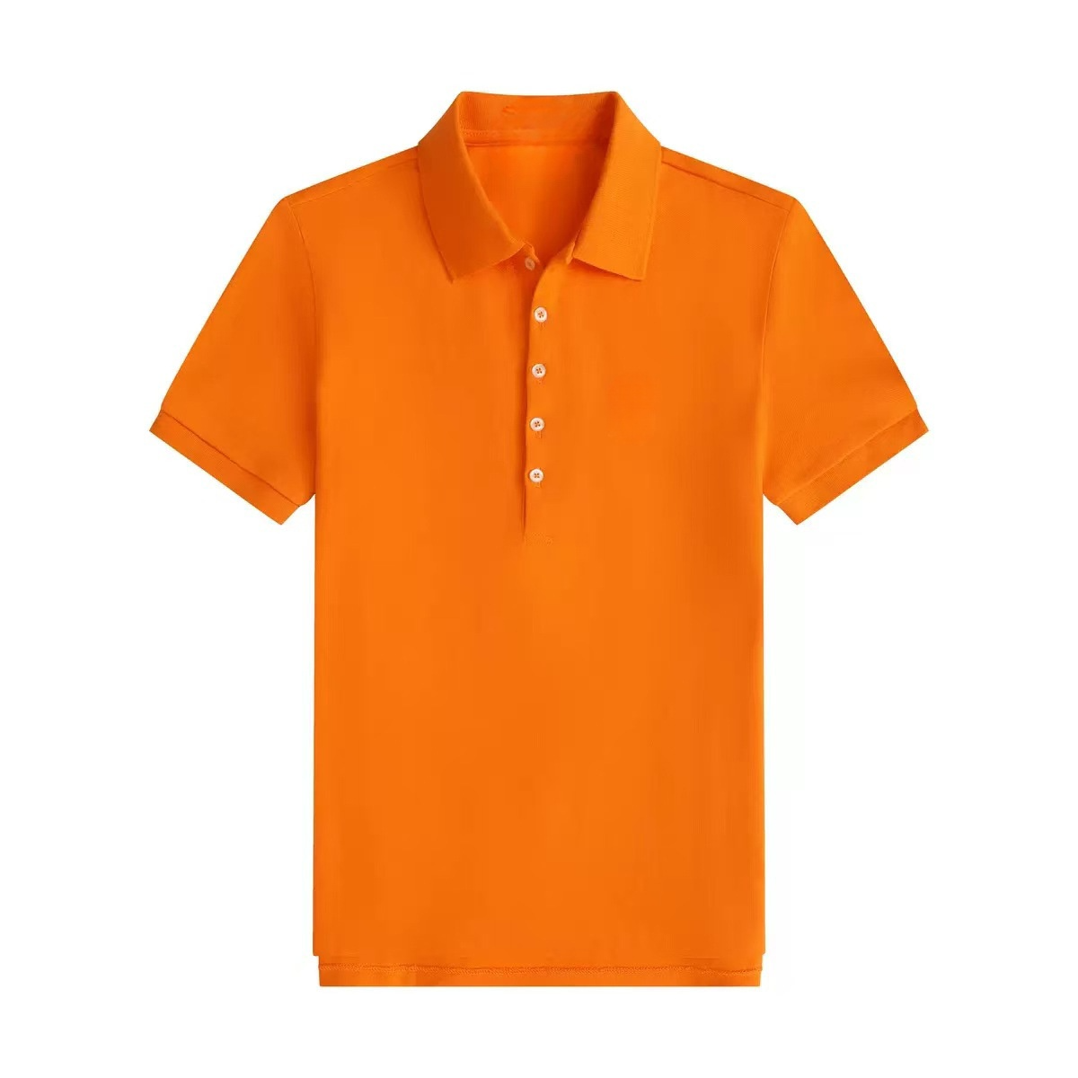 Women's new slim five-button polo shirt lapel T-shirt