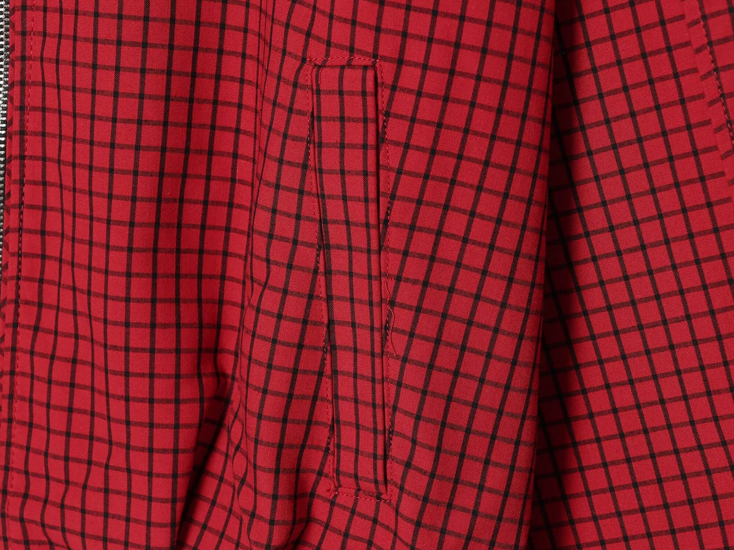 Women's standing collar plaid pilot jacket Coat