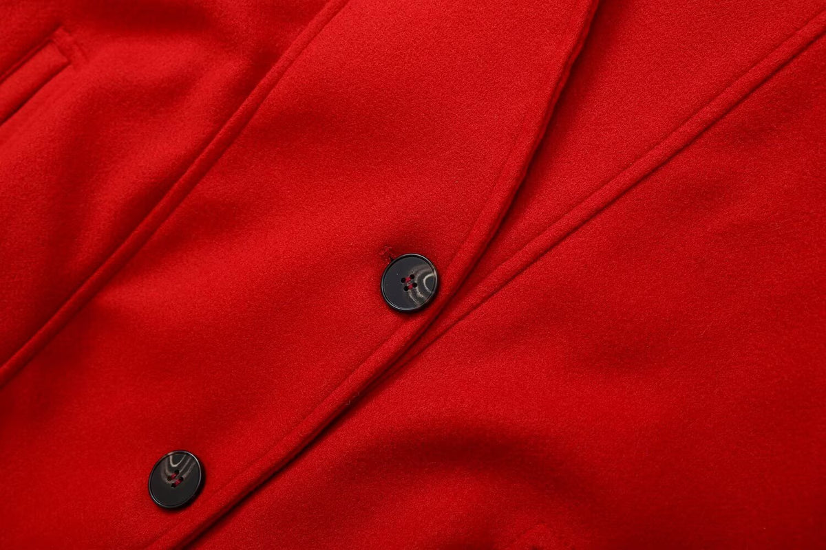 Women's soft textured stand collar jacket Coat