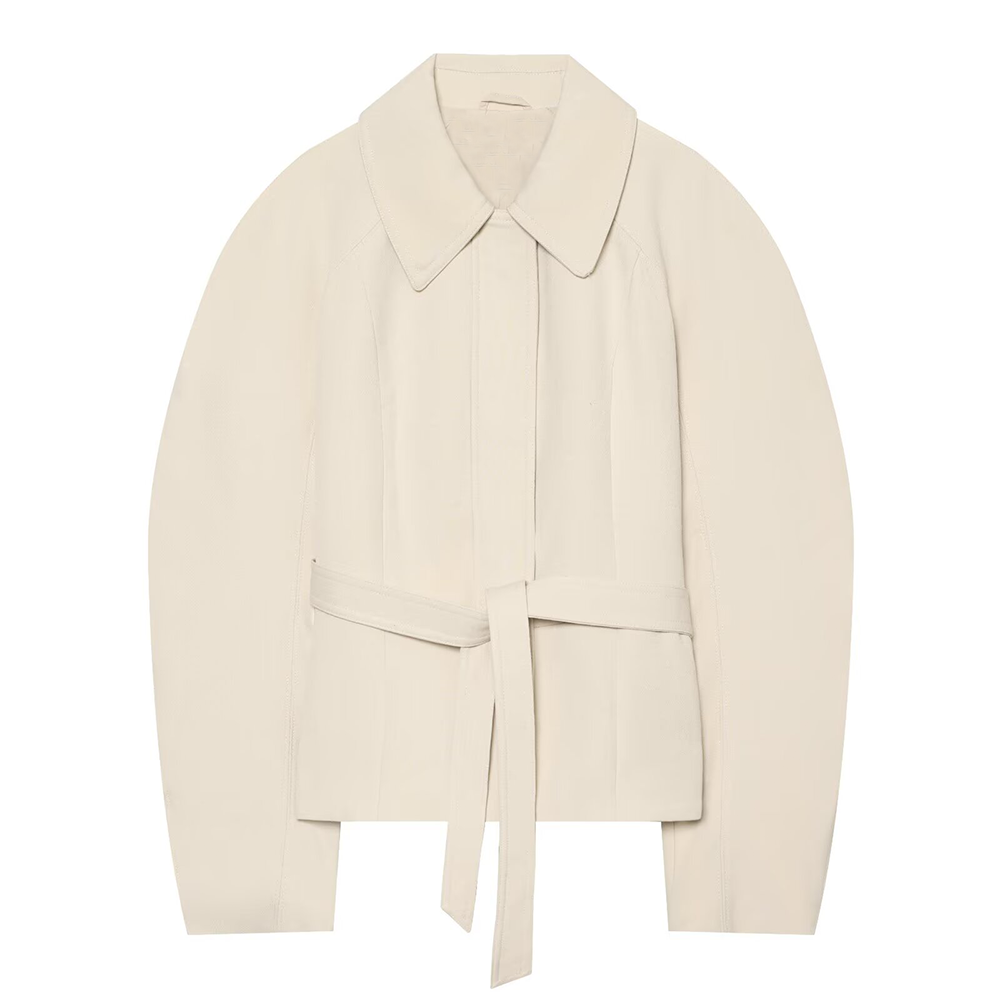Women's with belt short skirt style jacket Coat