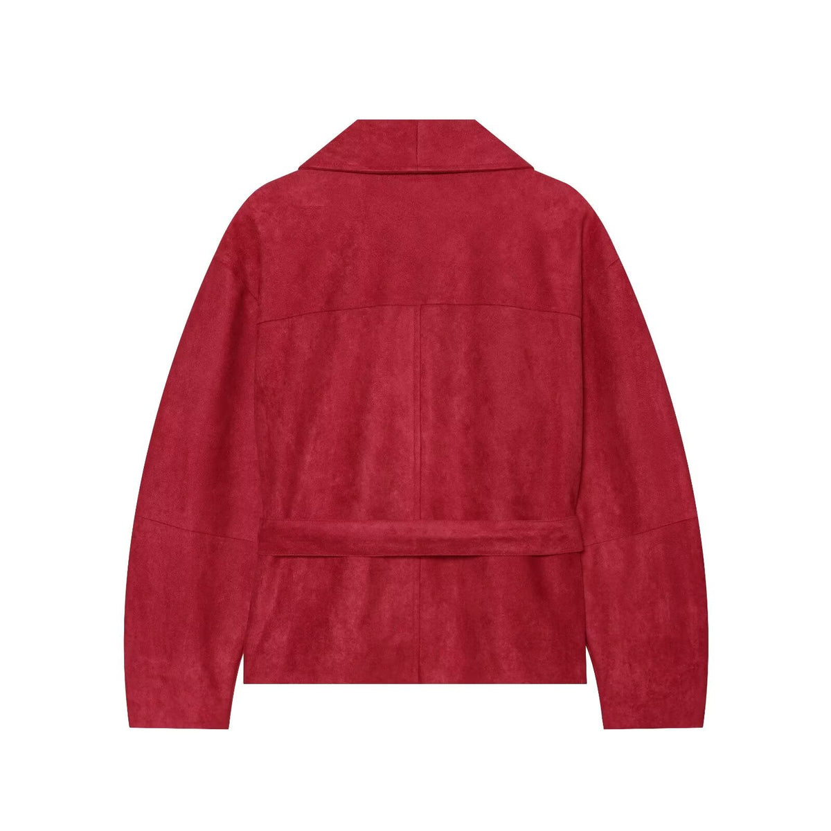 Women's with belt casual lapel jacket Coat