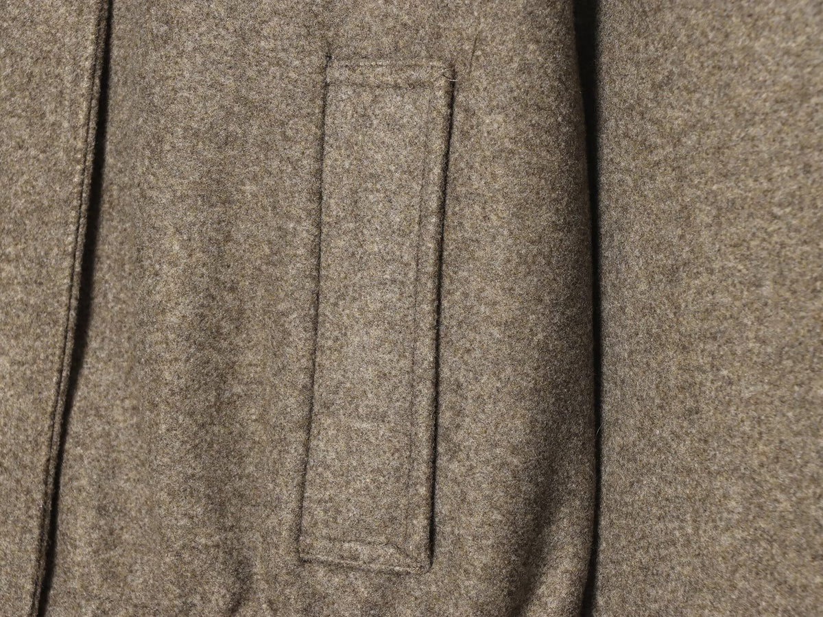 Women's soft textured stand collar pleated Coat