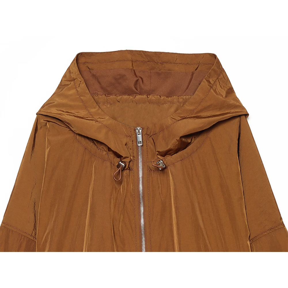 Women's casual hooded nylon Coat