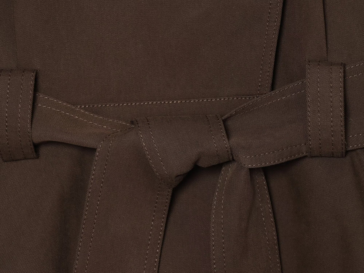 Women's with belt short windbreaker style jacket Coat