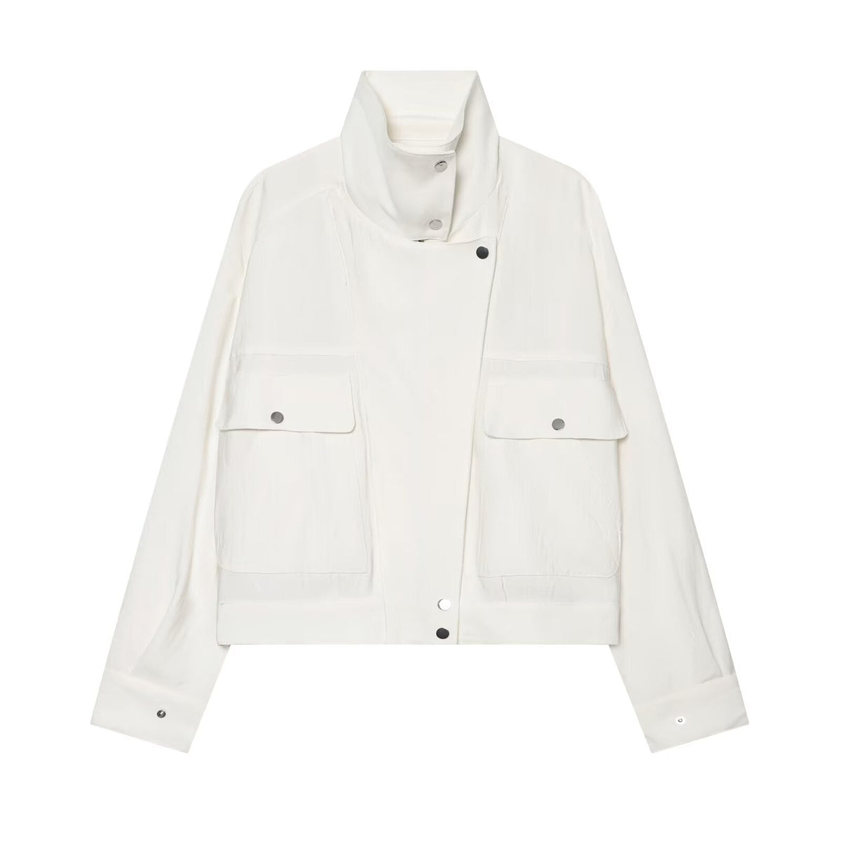 Women's Casual Stand Collar Jacket Coat