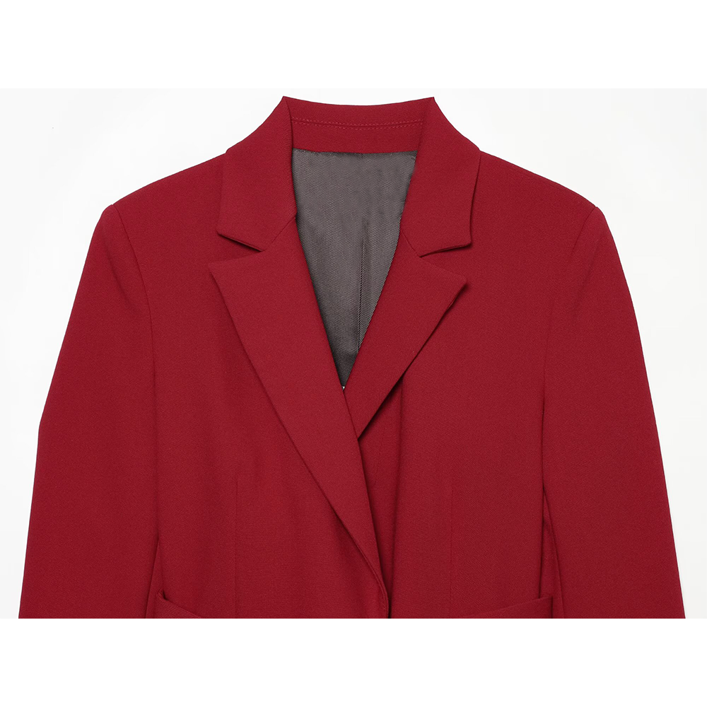 suit Women's 2 pieces buckle belt decoration slim Blazer Coat+pants