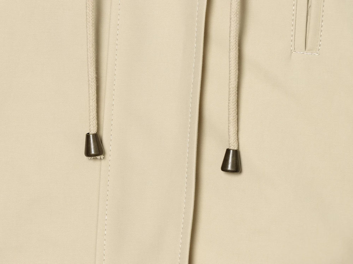 Women's loose hooded casual parka Coat