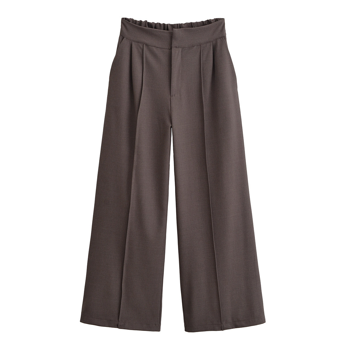 suit Women's 2 pieces short sleeved hunting shirt+Wide leg pants