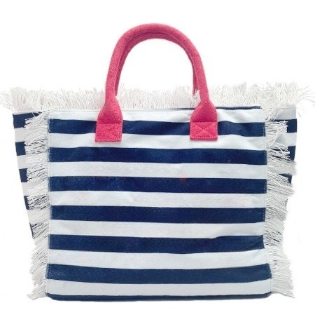 Women's new beach canvas tassel embroidered handbag